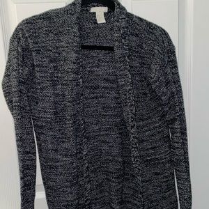 SOLD Black and white cardigan